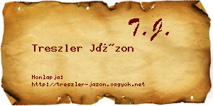 Treszler Jázon névjegykártya